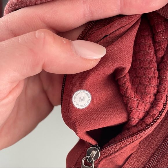Lululemon GridLiner Fleece Hoodie Heathered Date Brown Medium - Picture 15 of 15